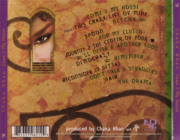 Chaka Khan  Come 2 My House : Back